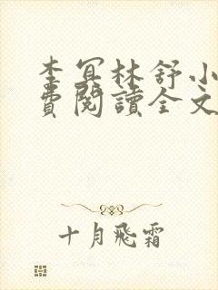 李冥林舒小说免费阅读全文最新章节