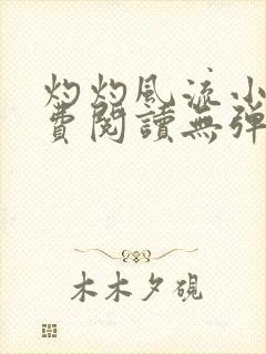 灼灼风流小说免费阅读无弹窗全文