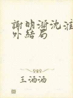 谢明漪沈淮舟番外结局