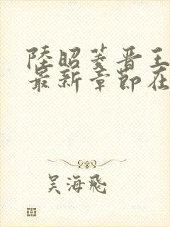 陆昭菱晋王小说最新章节在线阅读