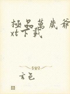 极品万岁爷 txt下载