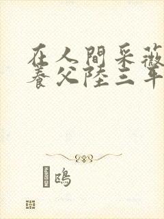 在人间采薇阿铭养父陆三平封面