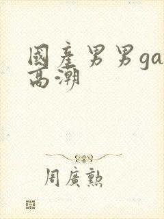 国产男男gay高潮