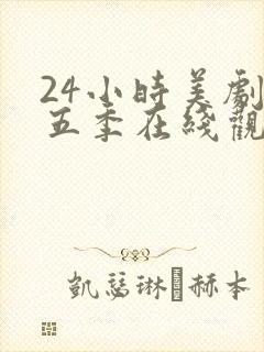 24小时美剧第五季在线观看全集免费高清