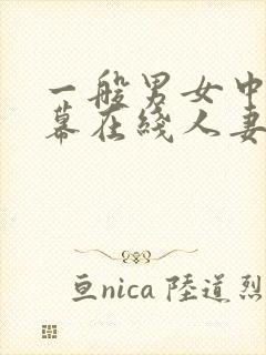 一般男女中文字幕在线人妻av