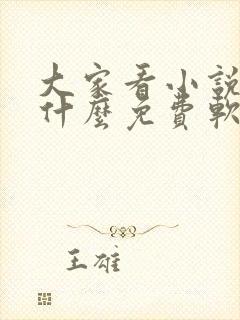 大家看小说都用什么免费软件