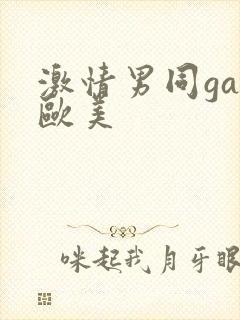 激情男同gay欧美