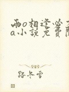 两o相逢必有一a小说免费阅读