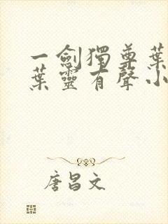 一剑独尊叶玄,叶灵有声小说