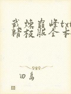 武炼巅峰txt精校版全本封面