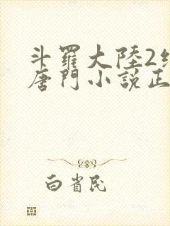 斗罗大陆2绝世唐门小说正版