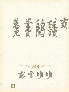 万誉的校霸小说免费阅读封面