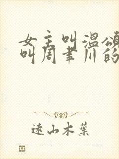 女主叫温颂男主叫周聿川的小说封面