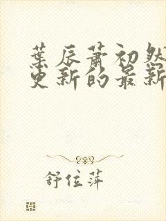 叶辰萧初然今天更新的最新章节