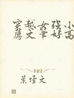 穿越女强小说推荐文笔好高质量