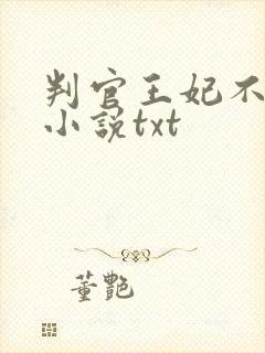判官王妃不好惹小说txt封面
