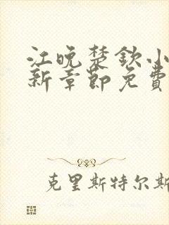 江晚楚钦小说最新章节免费阅读