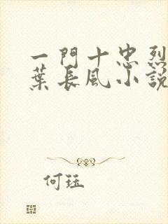 一门十忠烈叶凡叶长风小说名字