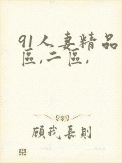91人妻精品一区,二区,