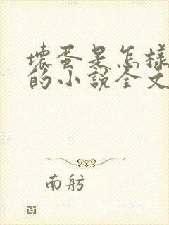 坏蛋是怎样炼成的小说全文免费阅读下载封面