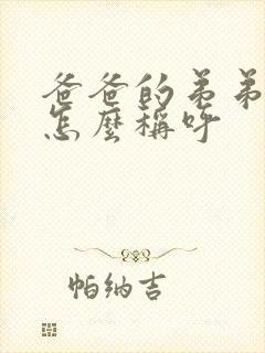 爸爸的弟弟老婆怎么称呼