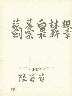 苏慕白林枫神霄剑宗最新章节