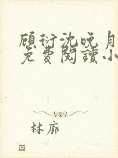 顾衍沈晚月全文免费阅读小说