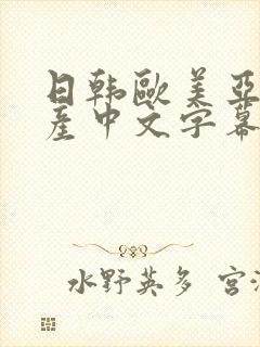 日韩欧美亚洲国产中文字幕