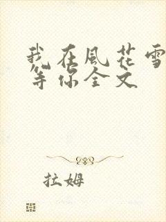 我在风花雪月里等你全文