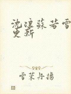 沈浪苏若雪今天更新封面