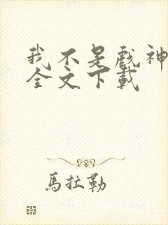 我不是戏神正版全文下载