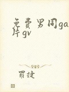 免费男同gay片gv