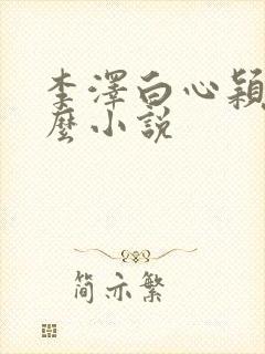 李泽白心颖是什么小说封面