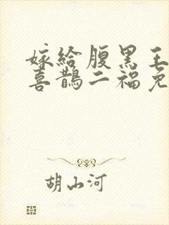 嫁给腹黑王爷后喜鹊二福免费阅读