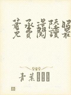 萧承璟陆昭全文免费阅读最新章节封面