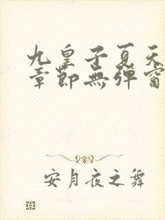 九皇子夏天最新章节无弹窗笔趣阁封面