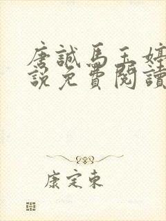 唐诚马玉婷 小说免费阅读封面