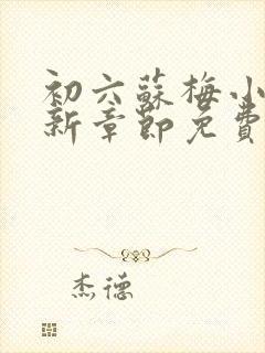 初六苏梅小说最新章节免费阅读