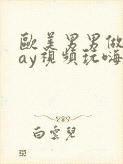 欧美男男做爰gay视频玩嗨