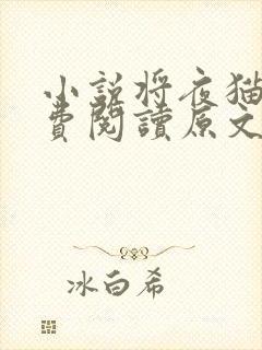 小说将夜猫腻免费阅读原文