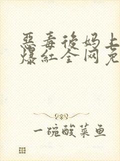 恶毒后妈上娃综爆红全网免费阅读全文封面