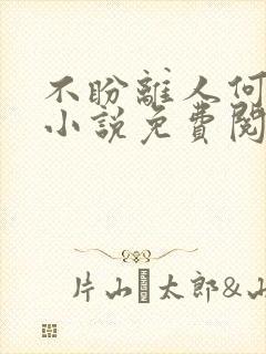 不盼离人何处归小说免费阅读