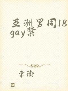 亚洲男同18 gay禁