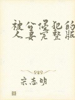 被公侵犯的漂亮人妻完整版