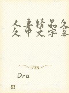 人妻精品久久久久中文字幕二区