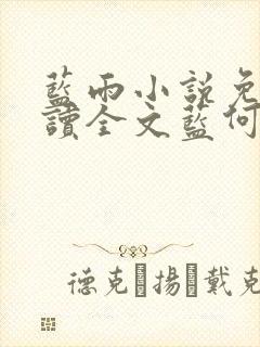 蓝雨小说免费阅读全文蓝何