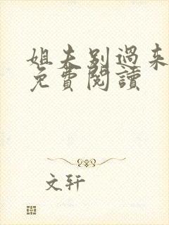 姐夫别过来小说免费阅读