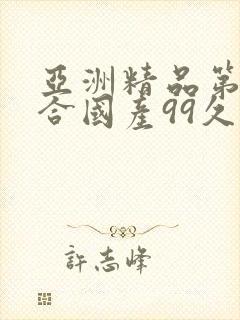 亚洲精品第一综合国产99久久久