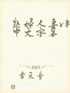 熟妇人妻v精品中文字幕