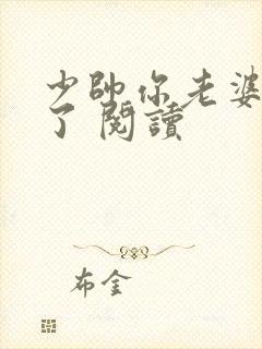 少帅你老婆又跑了 阅读